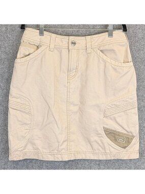 KEEN Khaki Newport Womens Sz 8 Skirt Short Straight Cargo Outdoor Hiking Pockets